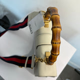 Gucci Calfskin Bamboo Web Medium Dionysus Top Handle Bag