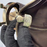 Gucci Monogram Medium Charlotte Hobo Shoulder Bag Beige Brown