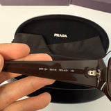 Vintage Prada SPR 12H "Wood Grain" Sunglasses Brown