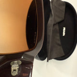 Vintage Prada SPR 12H "Wood Grain" Sunglasses Brown