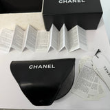 Vintage Y2K Chanel 6023 Shield Sunglasses Black with Silver-Tone CC Logo