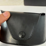 Vintage Y2K Chanel 6023 Shield Sunglasses Black with Silver-Tone CC Logo