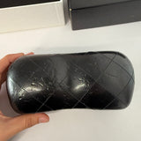 Vintage Chanel 4149 Logo Metal Frame Sunglasses Metallic Copper