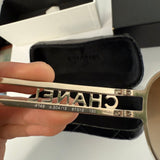 Vintage Chanel 4149 Logo Metal Frame Sunglasses Metallic Copper