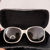 Vintage Chanel 5113 Camellia Flower Sunglasses Black/White