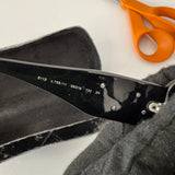 Vintage Chanel 5113 Camellia Flower Sunglasses Black/White