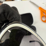 Vintage Chanel 5113 Camellia Flower Sunglasses Black/White