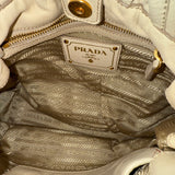 Vintage Prada Nappa Antique Bow Bag Beige