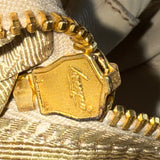 Vintage Prada Nappa Antique Bow Bag Beige