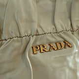 Vintage Prada Nappa Antique Bow Bag Beige