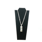 Gucci G Bar Necklace In Sterling Silver