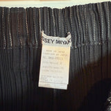 Issey Miyake Pleated Black Slim Fit Trouser Pants Size Small Women's