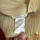Vintage Pleats Please Issey Miyake Sleeveless Blouse Dress Beige Size 3