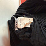 Issey Miyake Black Pleated Asymmetrical Sleeveless Dress Sample