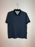 Prada S/S 16 Star Print Blue & Black Polo Shirt Men's