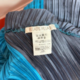 Pleats Please Issey Miyake Diagonal Colorblock Pleated Sleeveless Dress Size 3