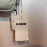 Jil Sander Pale Green Quilted Down Puffer Scarf with Logo Patch NWT