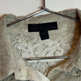 Burberry Prorsum Ombre Lace Button-Up Shirt Two Tone Size 42 Women's