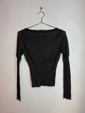 Vivienne Tam Black Knit Long Sleeve Top Women's