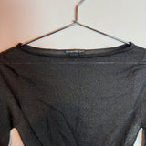 Vivienne Tam Black Knit Long Sleeve Top Women's