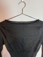 Vivienne Tam Black Knit Long Sleeve Top Women's