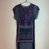 Vintage Vivienne Tam Mesh Beaded & Sequin Top Dress