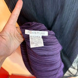 Pleats Please Issey Miyake Layered Pleated Black & Purple Sheer Tunic Dress Size 3