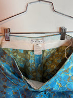 Vintage Celine Silk Circle Print High Waist Wide Leg Trouser Pants Size 40