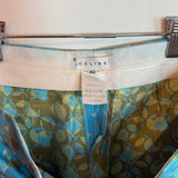 Vintage Celine Silk Circle Print High Waist Wide Leg Trouser Pants Size 40