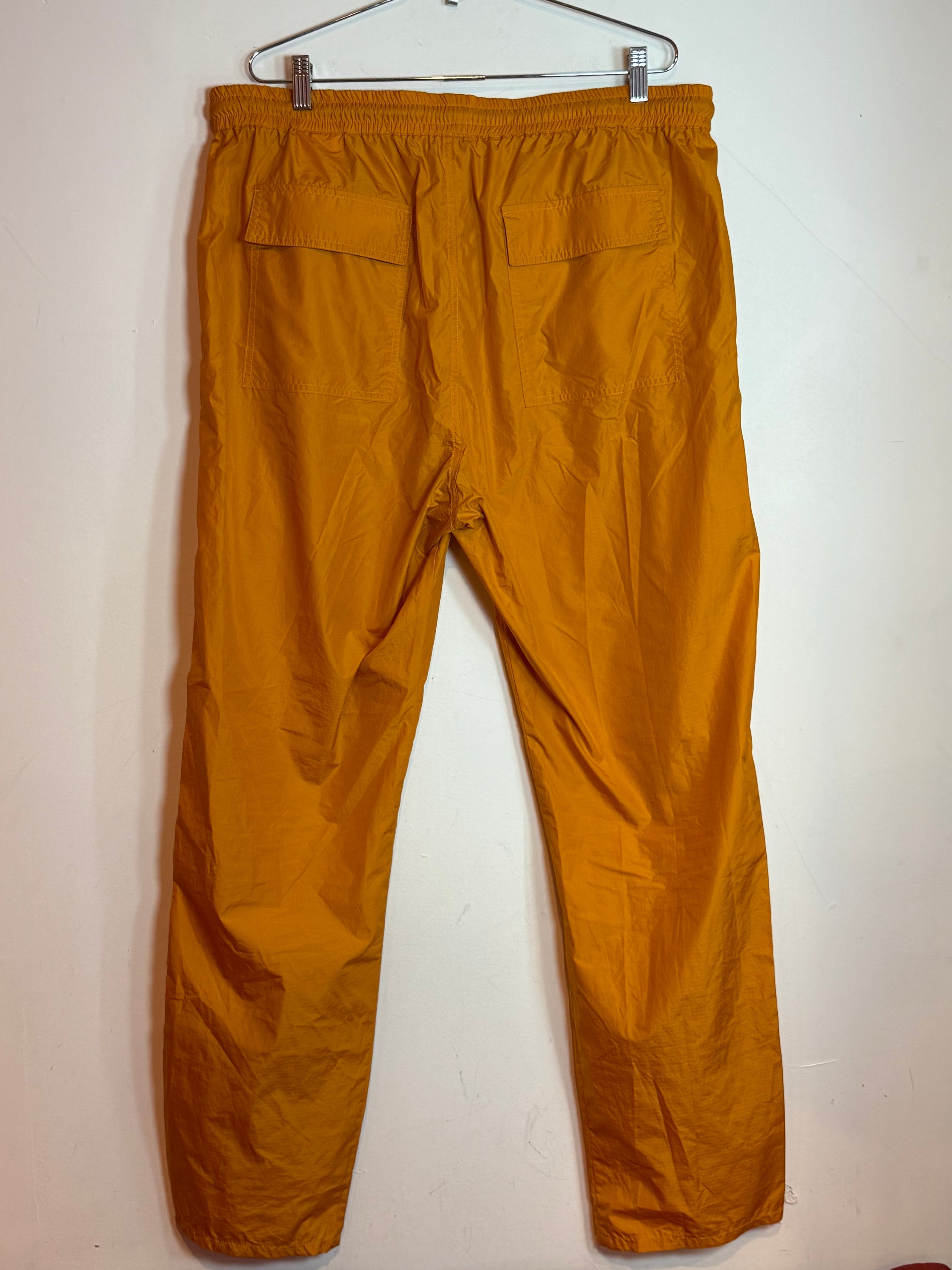Moncler Orange Sporty Trousers Track Pants Drawstring Waist Size 54