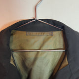Prada Black Nylon Lightweight Jacket Khaki Lining and Flap Pockets