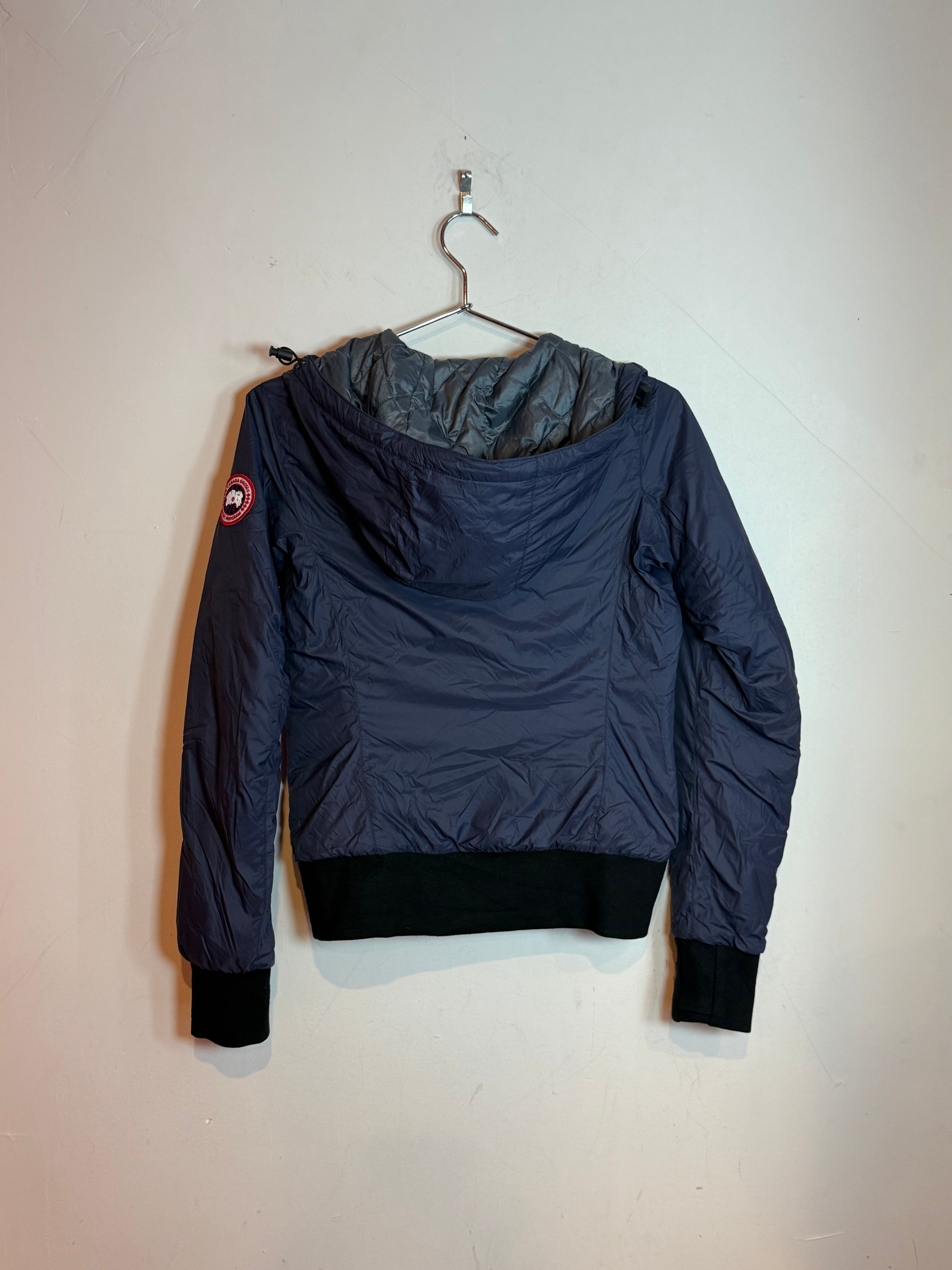 Canada Goose Dore Down Hoody Puffer Jacket Navy Blue Size XS Women's