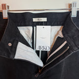 Celine Paris Black Wide-Leg Cropped Jeans Women's