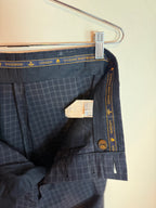 Vivienne Westwood Plaid Black Checkered Tied Knees Bondage Trousers Size 48