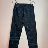 Vintage Issey Miyake Me Cartoon Graphic Print Trousers Pants Blue