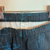 Vintage Issey Miyake Me Cartoon Graphic Print Trousers Pants Blue