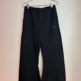 MM6 Maison Margiela Black Wide Leg Track Pants Size 38 Women's