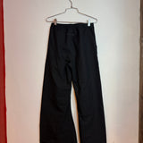 MM6 Maison Margiela Black Wide Leg Track Pants Size 38 Women's