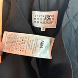 MM6 Maison Margiela Black Wide Leg Track Pants Size 38 Women's