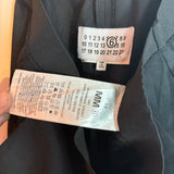 MM6 Maison Margiela Black Wide Leg Track Pants Size 38 Women's