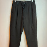 And Wander Seersucker Pleated Relaxed Fit Pants Black Men's