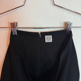 Toteme Eve Black Asymmetrical Draped Skirt High Waist Tulip Hem