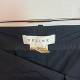 Celine Multi-Pocket A-Line Skirt Black Size 36