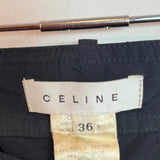 Celine Multi-Pocket A-Line Skirt Black Size 36