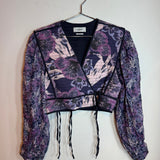 Isabel Marant Étoile Halita Floral Quilted Cropped Blouse