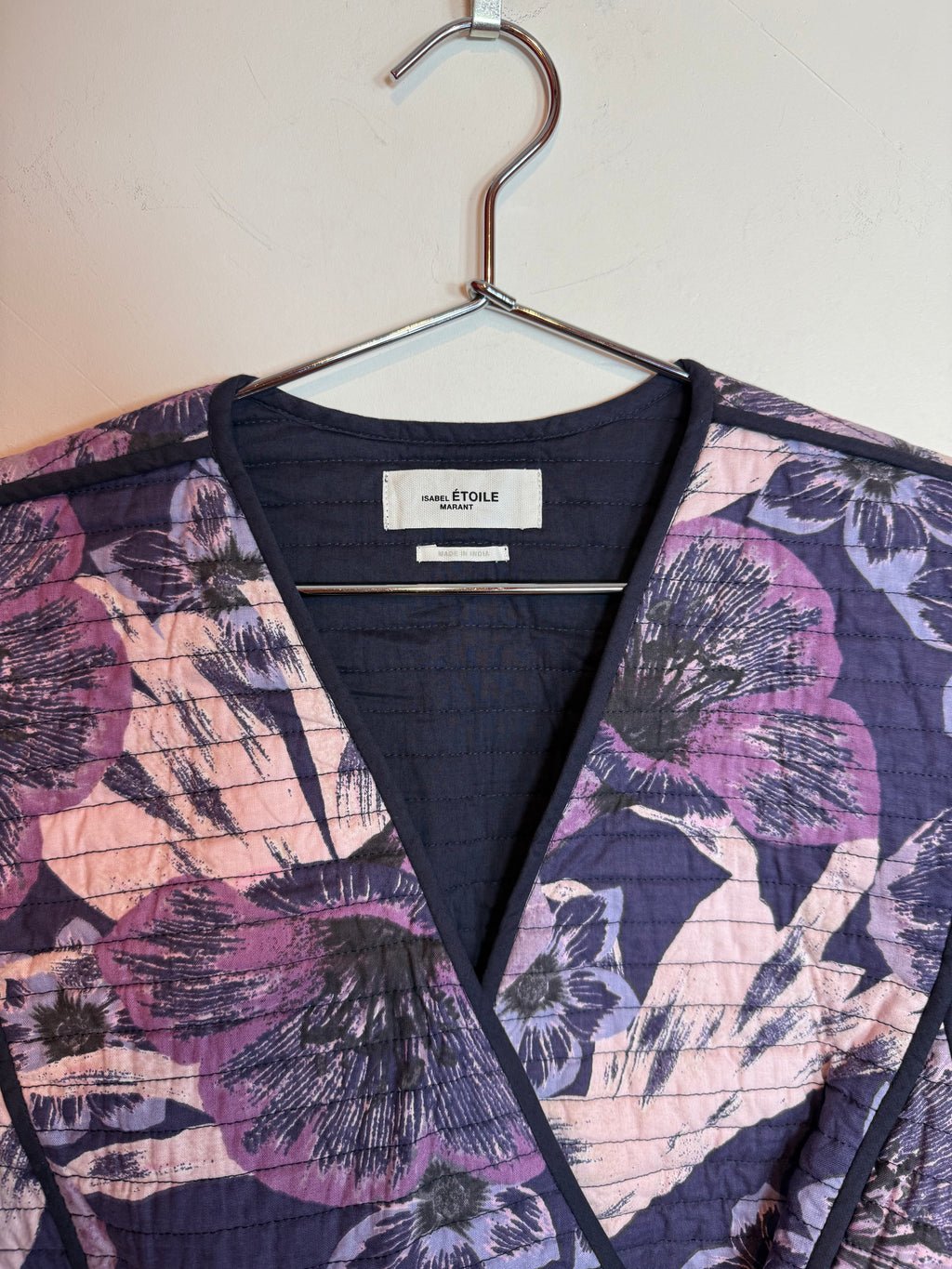Isabel Marant Étoile Halita Floral Quilted Cropped Blouse