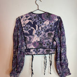 Isabel Marant Étoile Halita Floral Quilted Cropped Blouse