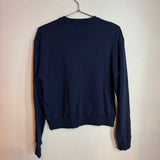 Saint Laurent University of Saint Laurent Pullover Sweatshirt Navy Blue YSL