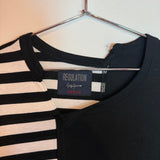 Yohji Yamamoto Regulation Reconstructed Solid & Striped Tee Shirt