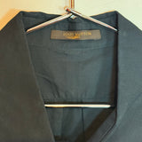 Louis Vuitton Two Pocket Chest Stripe Detail Button-Up Long Sleeve Shirt Black